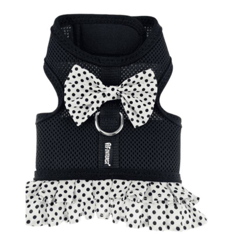 Black dots mesh harness with skirt l-null
