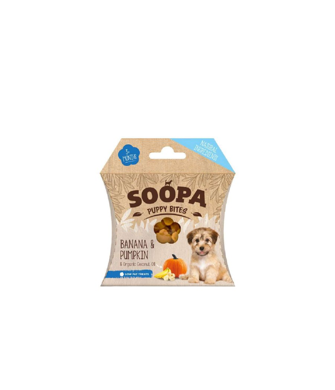 Soopa dog snack healthy bites for puppies banana and pumpkin &sigma;&upsilon;&sigma;&kappa;&epsilon;&upsilon;&alpha;&sigma;&iota;&alpha; 50g-null
