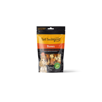 Tail swingers puppies calcium bones with chicken 100gr, , medium