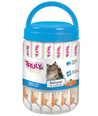 Truly creamy lickables salmon and cod variety pack - 420gr, , medium