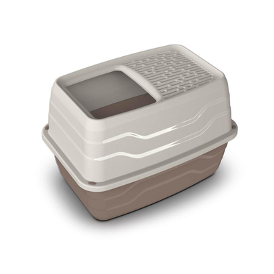 Georplast salto cat toilet with top entry - assorted colors, Light Blue, medium