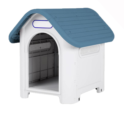 Well ware rundy blue dog house  66x60x74.5cm, , medium