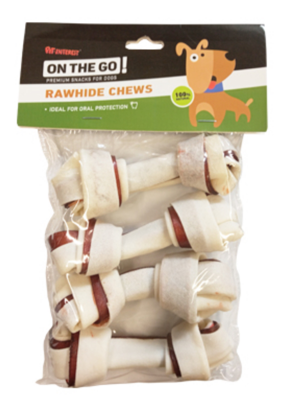 Double color knot bone 10.5cm 4pcs, , medium-null