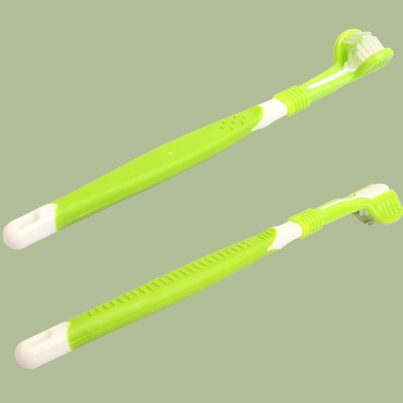 Product image: Ideaplus pet toothbrush with 3-sided head - assorted colors, , medium-null