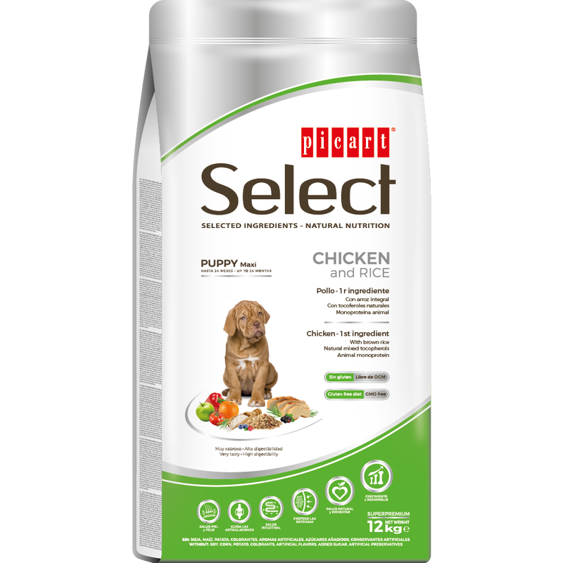 Product image: Picart select puppy maxi chicken and rice - 12 kg-null