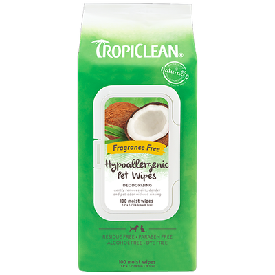 Tropiclean hypoallergenic pet wipes, , medium