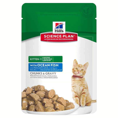 Hills science plan cat diet food ocean fish 85gr, , medium