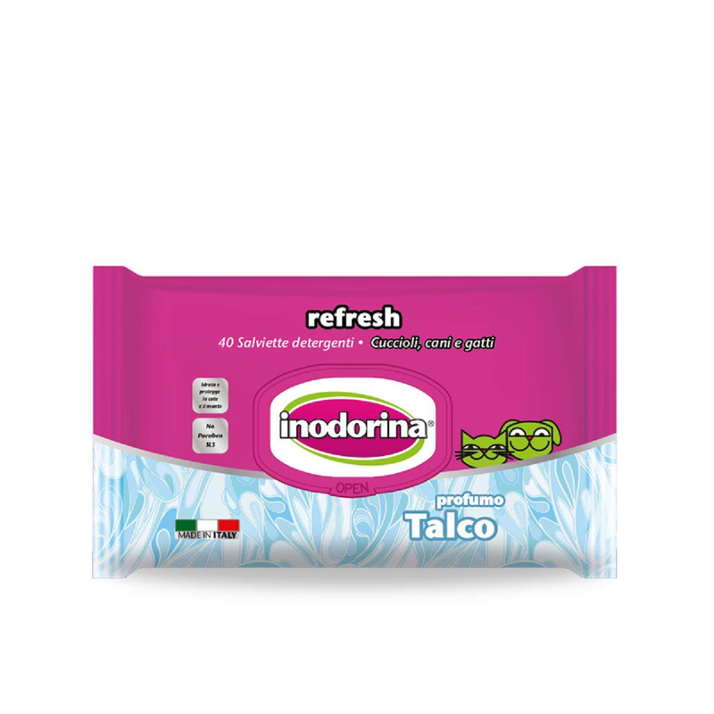 Product image: Inodorina hygienic wipes refresh talco-null