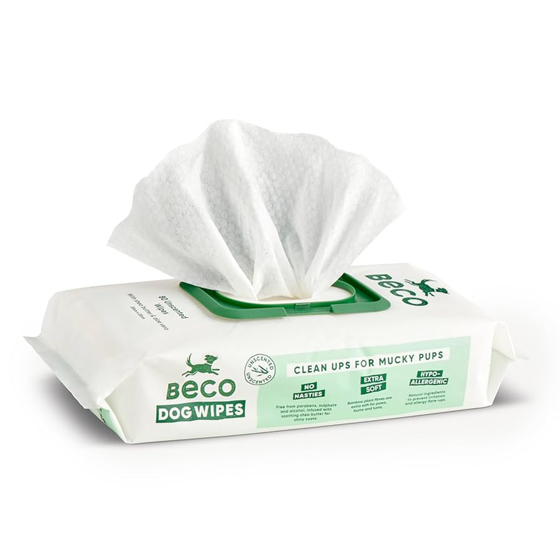 Beco pets - bamboo unscented wipes 80, , medium-null