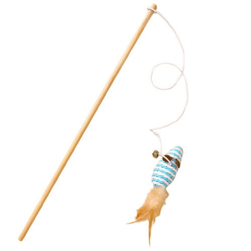 Ideaplus interactive cat toy with bell - assorted colors, , medium-null