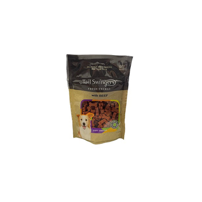 Tail swingers soft snacks fresh energy beef with cereals 125gr, , medium