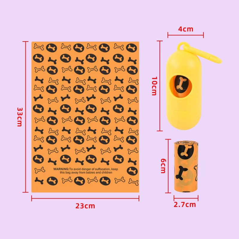 Product image: Ideaplus holder with 2 rolls of biodegradable bags 30pcs - green-null