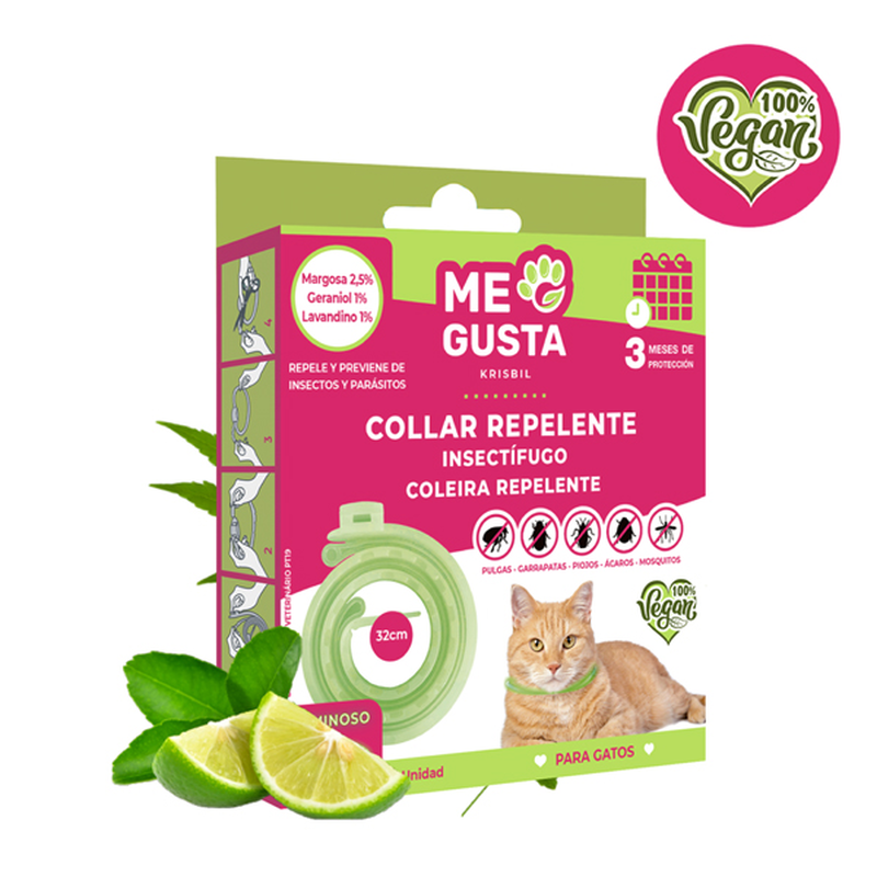 Product image: Me gusta luminiscent repellent collar φωσφορίζον απωθητικό περιλαίμιο για γάτες 1 τμχ, , medium-null