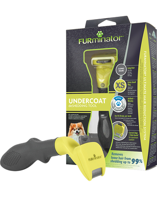 Furminator deshedding tool for long haired extra small dogs, , medium