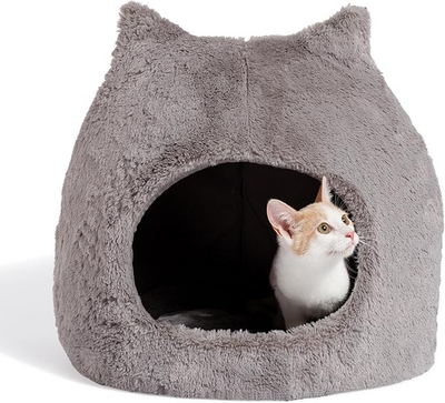 Hut in fur cover dome bed, , medium