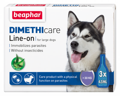 Beaphar flea&tick dimethicare l dog x3, , medium