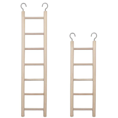 Flamingo wooden ladder light brown - 22-cm, , medium