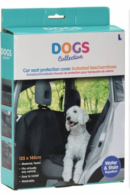 Car seat protection cover 135x145cm, Black, medium