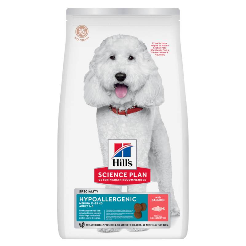 Hill's science plan mediul adult grain-free hypoallergenic salmon-null