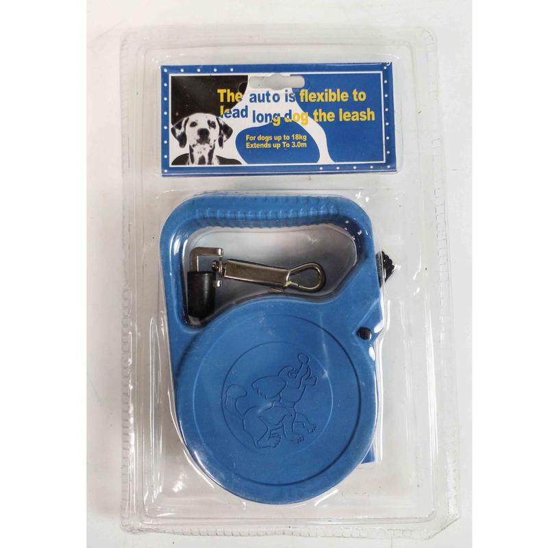 Product image: Πτυσσόμενο λουρί/οδηγός σκύλου ιμάντας 3m έως 18kg μπλε, , medium-null