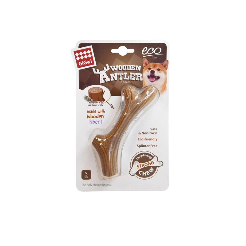 Product image: Gigwi chew wooden antler small, , medium-null