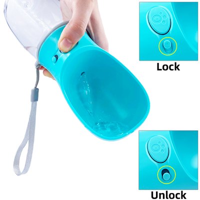 Automatic travel water bottle for pets, Light Blue, medium