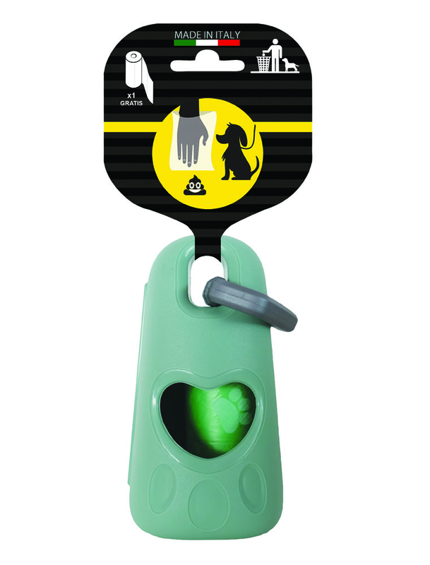 Poop bags holder with 1 roll (15 bags)-null