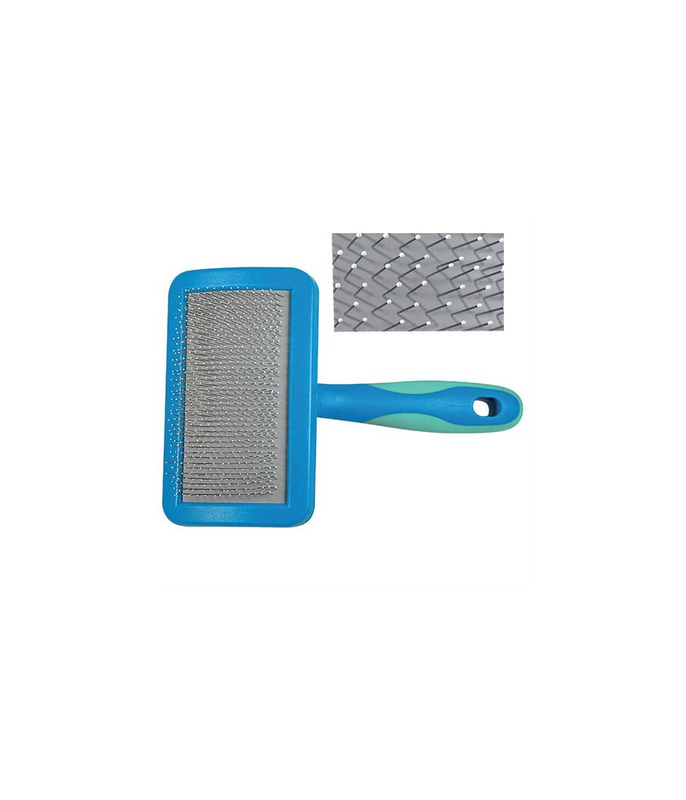 Vivog soft slicker brush medium &chi;&rho;&omega;&mu;&alpha; blue/green-null