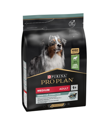 Pro plan dog medium sensitive  digestion lamb 3kg, , medium