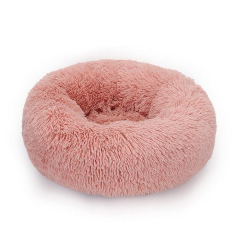 Round soft plush bed 70cm-null