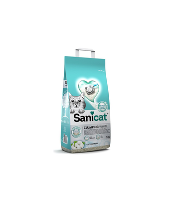 Sanicat clump wht cot fresh 10l, , medium
