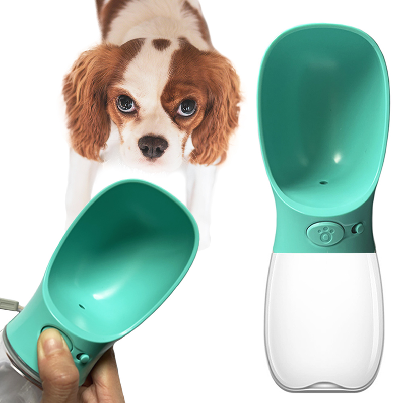 Automatic travel water bottle- green-null