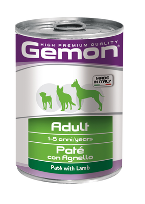 Gemon dog pate lamb 400gr, , medium
