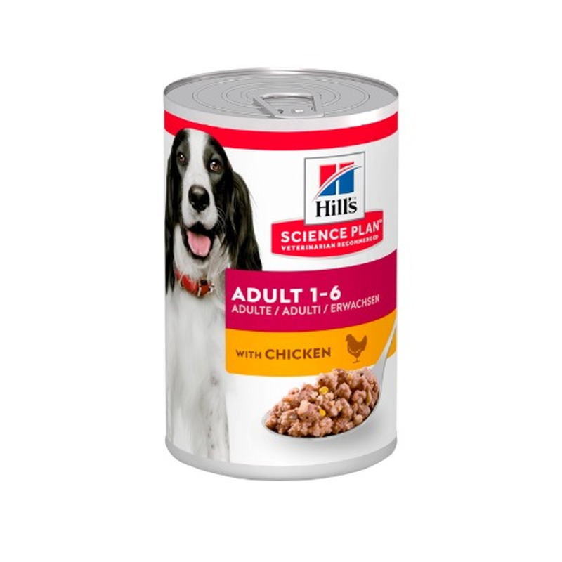 Hills science plan dog wet food adult with chicken, , medium-null