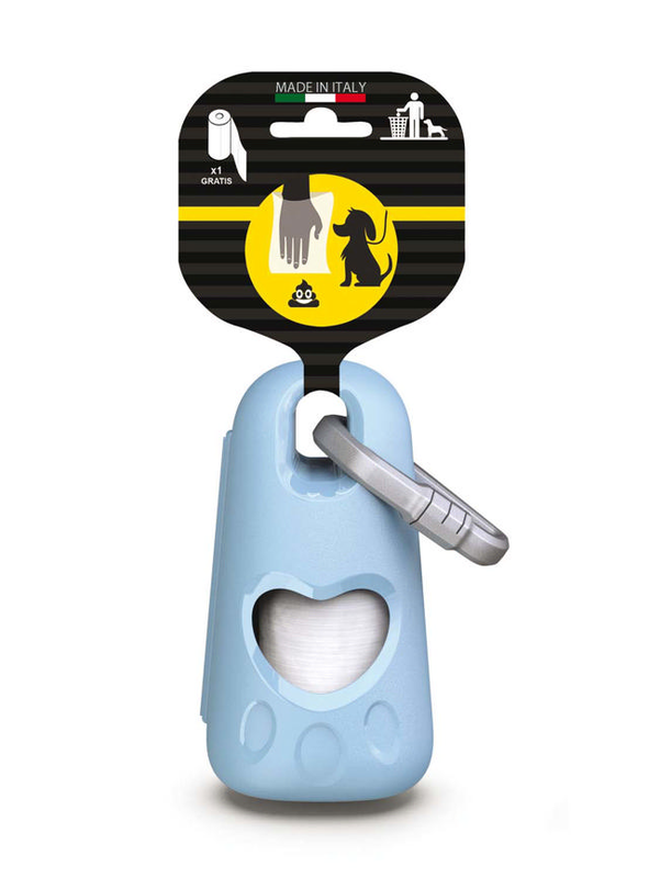 Georplast dogbags holder with 1 bags roll 9.5x5x4cm-null