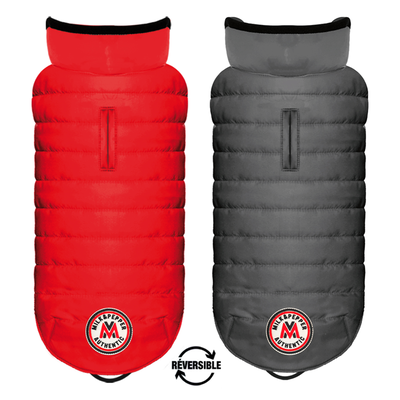 Milk and pepper arctik reversible puff jacket red/anthracite - size 32, , medium