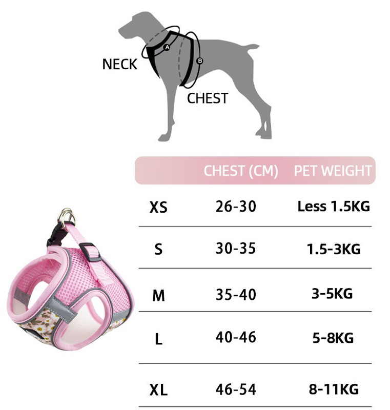 Reflective harness with leash - green ( 140cm )-null