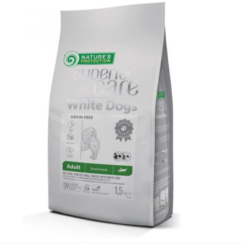 Natures protection white dog grain free with insect adult small breed - 1-5-kg, , medium-null