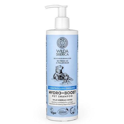 Wilda siberica controlled organic hydro-boost pet shampoo 400ml,  Wilda siberica controlled organic hydro-boost pet shampoo 400ml, , medium