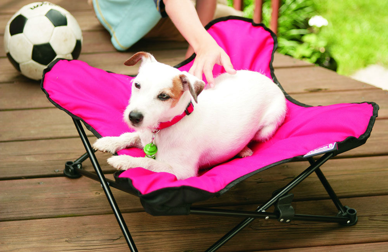 Coleman dog's bone lounger in red colour, , medium-null