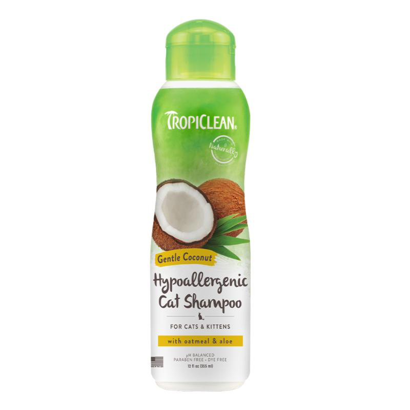 Tropiclean hypoallergenic cat shampoo coconut 355ml-null