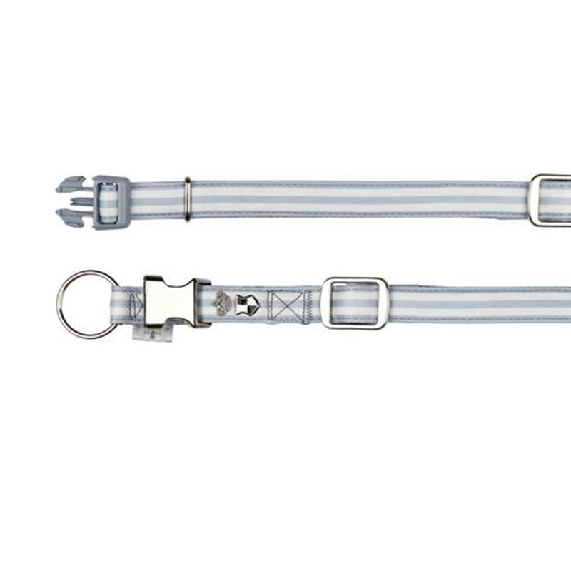 Product image: Softline collar dog prince m-l 35-55cm/20mm gr/whi, , medium-null