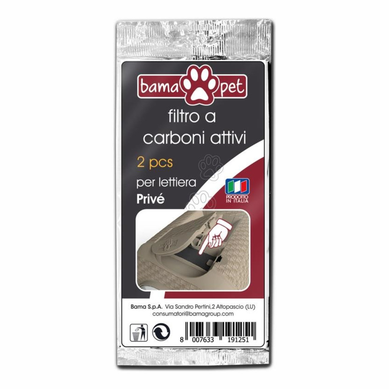 Product image: Bama pet - cat toilet carbon filter pack, , medium-null