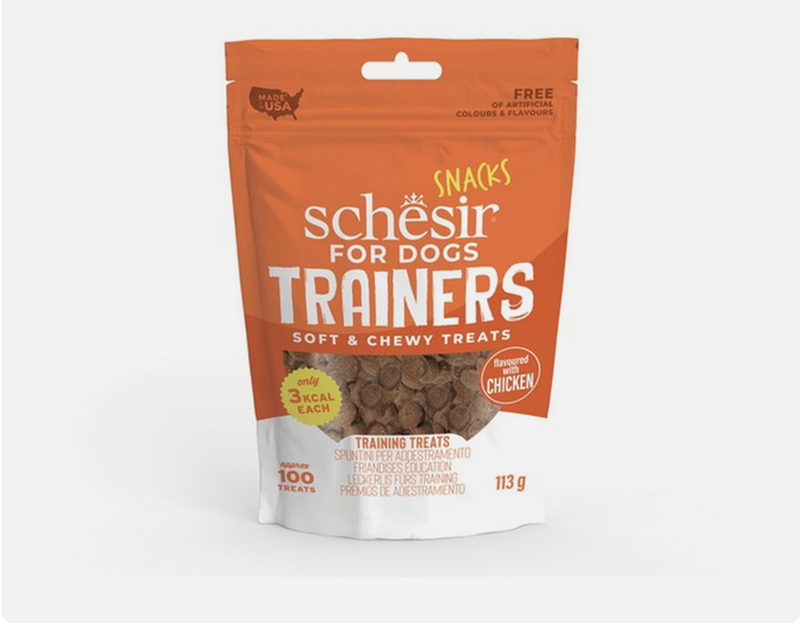Schesir soft & chewy chicken dog training treats - 283gr-null