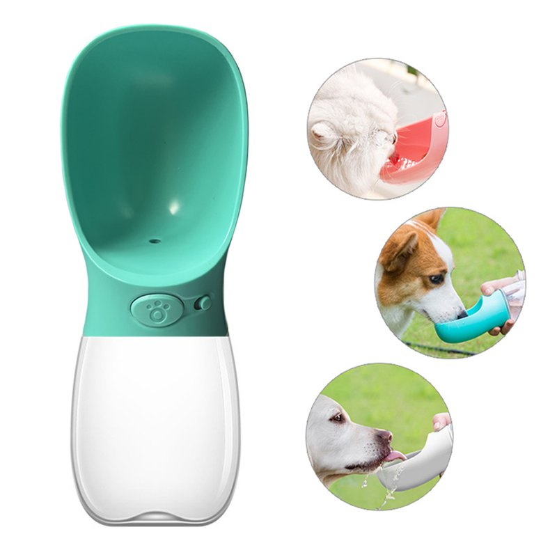 Automatic travel water bottle- green-null