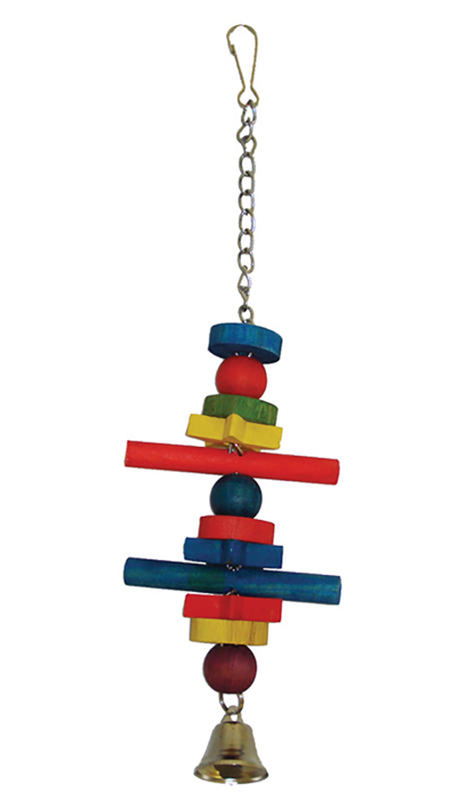 Shooting star wood bird toy 31cm, , medium-null