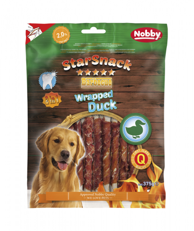 Starsnack barbecue wrapped duck - 375gr-null
