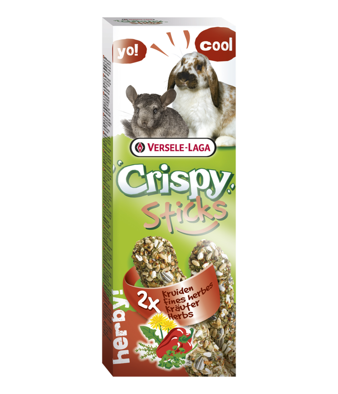 Versele laga crispy sticks rabbits-chinchillas herbs &sigma;&upsilon;&sigma;&kappa;&epsilon;&upsilon;&alpha;&sigma;&iota;&alpha; 110g, , medium-null