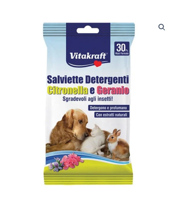 Vitacraft cleaning wipes with citronella and geranium, , medium