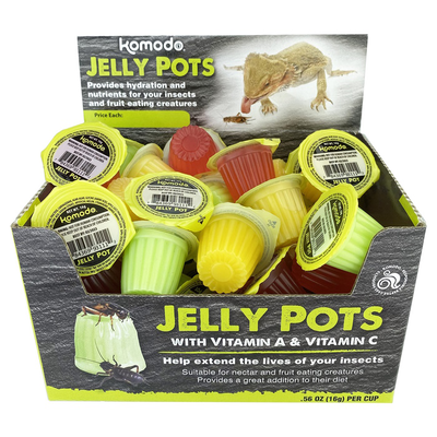 Kom jelly pots mixed flavour, , medium